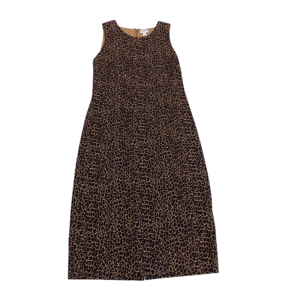 J.CREW Sleeveless Leopard Sheath Dress size 4 - Picture 3 of 14